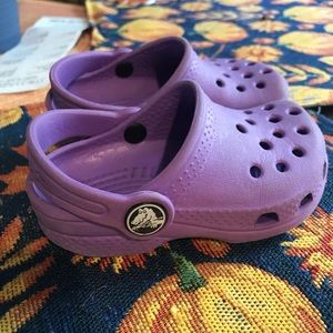 Purple toddler crocs. Size 4/5